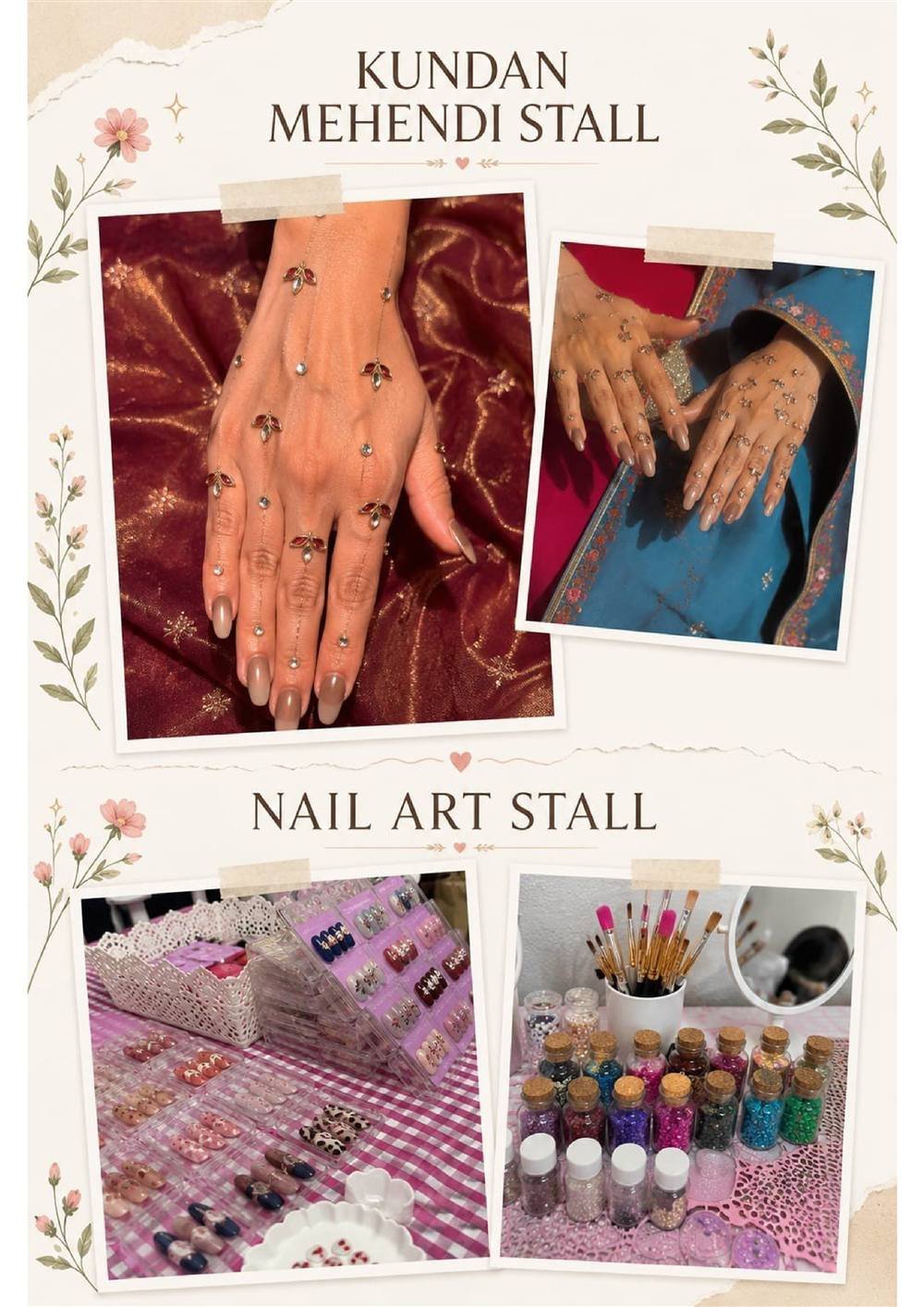 Kundan Mehendi Nail Art Carnival Stall — Carnival Artist wedding stall by Rajasthan Event Management